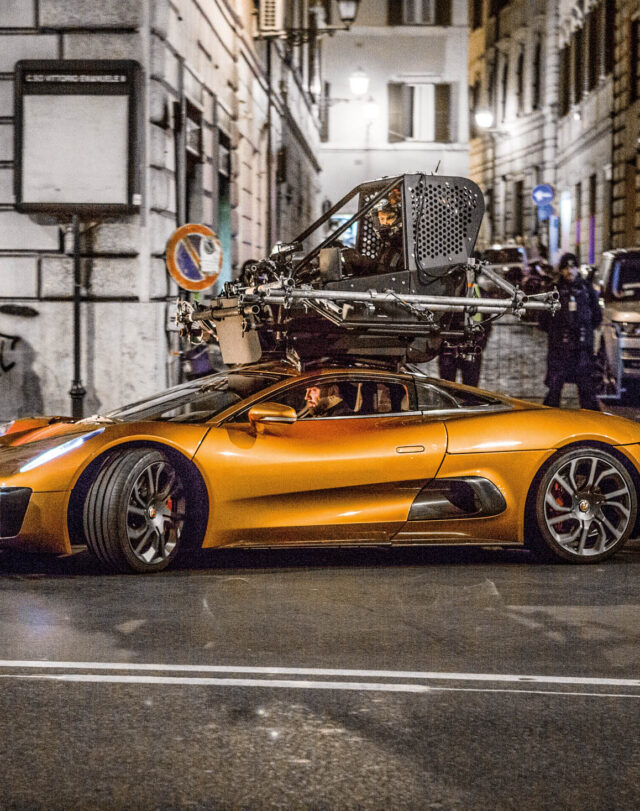 While the C-X75 had survived filming intact, the stresses had taken their toll on a car built only for short, sharp action shots