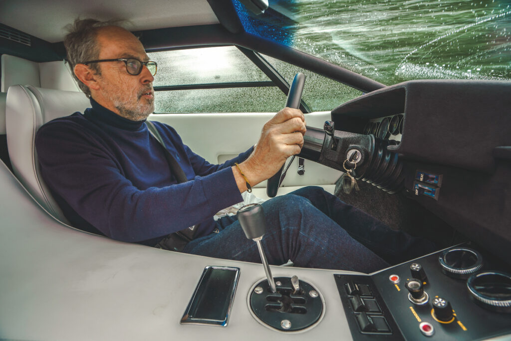 Harry Metcalfe drives the Lamborghini Countach LP400
